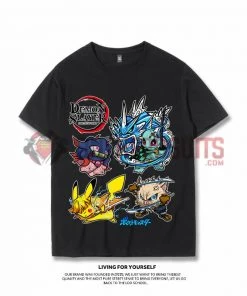 OneHeroSuits Demon Slayer Creative Print Anime Inosuke Character Combination T-shirt