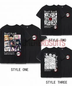 OneHeroSuits Demon Slayer Creative Print Anime T-shirt Kyoujurou/Giyuu/Kochou Shinobu