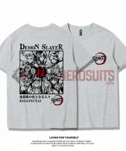 OneHeroSuits Demon Slayer Creative Print Anime T-shirt Kyoujurou/Giyuu/Kochou Shinobu