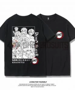 OneHeroSuits Demon Slayer Creative Print Anime T-shirt Kyoujurou/Giyuu/Kochou Shinobu