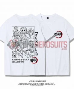OneHeroSuits Demon Slayer Creative Print Anime T-shirt Kyoujurou/Giyuu/Kochou Shinobu