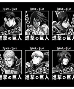 OneHeroSuits Attack On Titan Creative Print Anime T-shirt Eren/Mikasa/Armin