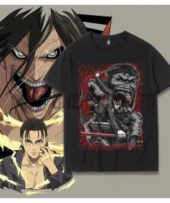 OneHeroSuits Attack On Titan Creative Print Anime T-shirt Eren/Levi