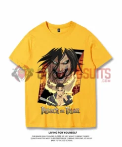 OneHeroSuits Attack On Titan Creative Print Anime T-shirt Eren/Levi
