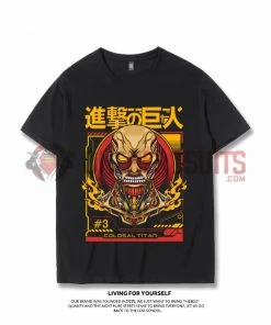 OneHeroSuits Attack On Titan Creative Print Anime T-shirt Colossal/Armored/Female Titan