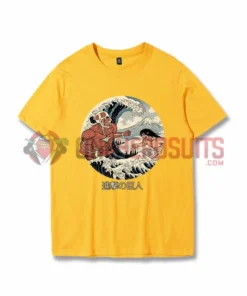 OneHeroSuits Attack On Titan Creative Print Anime Ukiyoe T-shirt