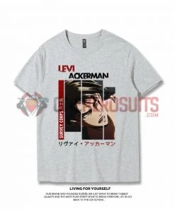 OneHeroSuits Attack On Titan Creative Print Anime Colorful T-shirt Levi/Eren/Mikasa/Armin