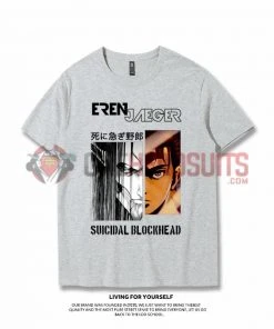 OneHeroSuits Attack On Titan Creative Print Anime Colorful T-shirt Levi/Eren/Mikasa/Armin