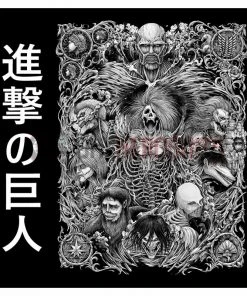 OneHeroSuits Attack On Titan Creative Print Anime Eren Nine Titan T-shirt