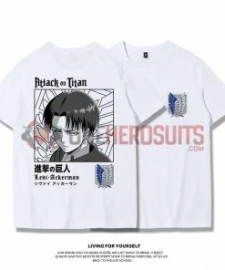 OneHeroSuits Attack On Titan Creative Print Anime T-shirt Eren/Armin/Levi/Mikasa