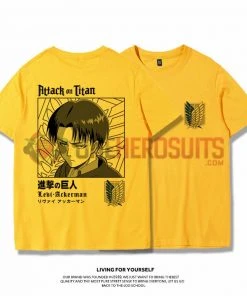 OneHeroSuits Attack On Titan Creative Print Anime T-shirt Eren/Armin/Levi/Mikasa