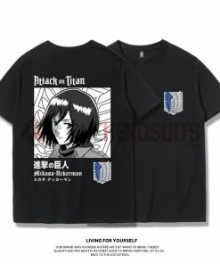OneHeroSuits Attack On Titan Creative Print Anime T-shirt Eren/Armin/Levi/Mikasa