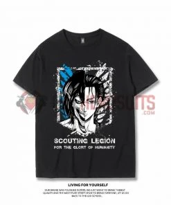 OneHeroSuits Attack On Titan Creative Print Anime T-shirt Eren/Wings Of Liberty