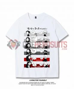 OneHeroSuits Jujutsu Kaisen Creative Print Anime Gojo Satoru And Geto Suguru Joint T-shirt