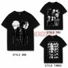 OneHeroSuits Jujutsu Kaisen Creative Print Anime Gojo Satoru And Geto Suguru Joint T-shirt