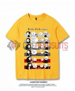 OneHeroSuits Jujutsu Kaisen Creative Print Anime Gojo Satoru And Geto Suguru Joint T-shirt
