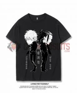 OneHeroSuits Jujutsu Kaisen Creative Print Anime Gojo Satoru And Geto Suguru Joint T-shirt