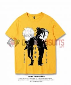 OneHeroSuits Jujutsu Kaisen Creative Print Anime Gojo Satoru And Geto Suguru Joint T-shirt