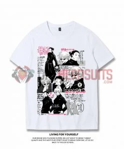 OneHeroSuits Jujutsu Kaisen Creative Print Anime Gojo Satoru And Geto Suguru Joint T-shirt