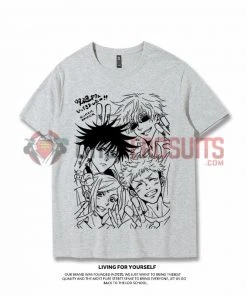 OneHeroSuits Jujutsu Kaisen Creative Print Anime T-shirt Two Styles Available