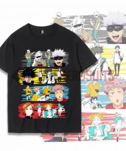 OneHeroSuits Jujutsu Kaisen Creative Print Anime T-shirt Kugisaki Nobara/Itadori Yuji