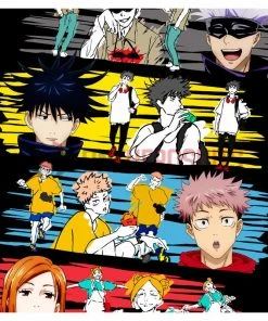 OneHeroSuits Jujutsu Kaisen Creative Print Anime T-shirt Kugisaki Nobara/Itadori Yuji