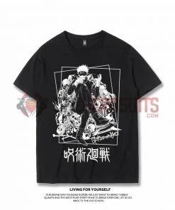 OneHeroSuits Jujutsu Kaisen Creative Print Anime Gojo Satoru Cotton T-shirt