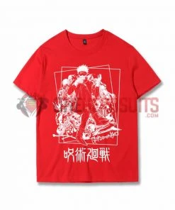 OneHeroSuits Jujutsu Kaisen Creative Print Anime Gojo Satoru Cotton T-shirt