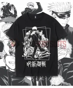 OneHeroSuits Jujutsu Kaisen Creative Print Anime Gojo Satoru Cotton T-shirt