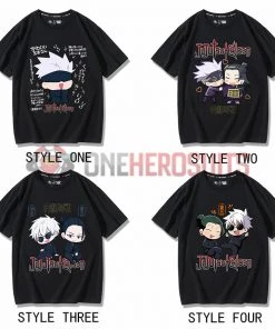 OneHeroSuits Jujutsu Kaisen Creative Print Anime Creative T-shirt Geto Suguru/Gojo Satoru