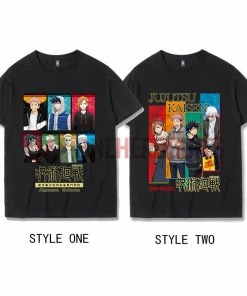 OneHeroSuits Jujutsu Kaisen Creative Print Anime Joint T-shirt Fushiguro Megumi/Inumaki Toge