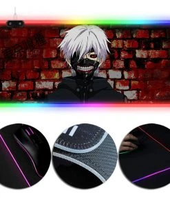 OneHeroSuits Tokyo Ghoul LED Mouse Pad Creative Painting Gaming Mouse Pad XL