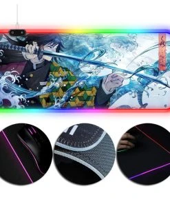 OneHeroSuits Demon Slayer Theme RGB Lighting Gaming Mouse Pad