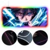 OneHeroSuits RGB Gaming Mouse Pad Sasuke Sharingan Rinnegan Eyes Lightning Printing Extra Large
