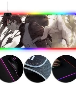 OneHeroSuits Gaara The Fourth Kazekage Printing RGB LED Gaming Mouse Pad Extra Large