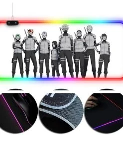 OneHeroSuits Naruto Anbu Black Ops Printing RGB Gaming Mouse Pad Extra Large