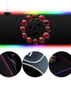 OneHeroSuits Naruto Sharingan Printed RGB Gaming Mouse Pad Extra Large Size
