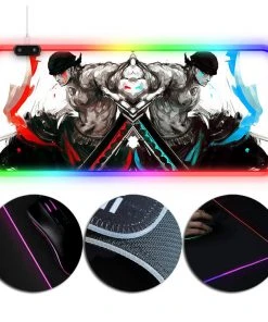 OneHeroSuits RGB Gaming Mouse PAD Extra Large One Piece Roronoa Zoro Printing