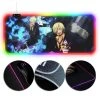 OneHeroSuits Straw Hat Pirates Sanji Anime Printing RGB Gaming Mouse Pad Extra Large