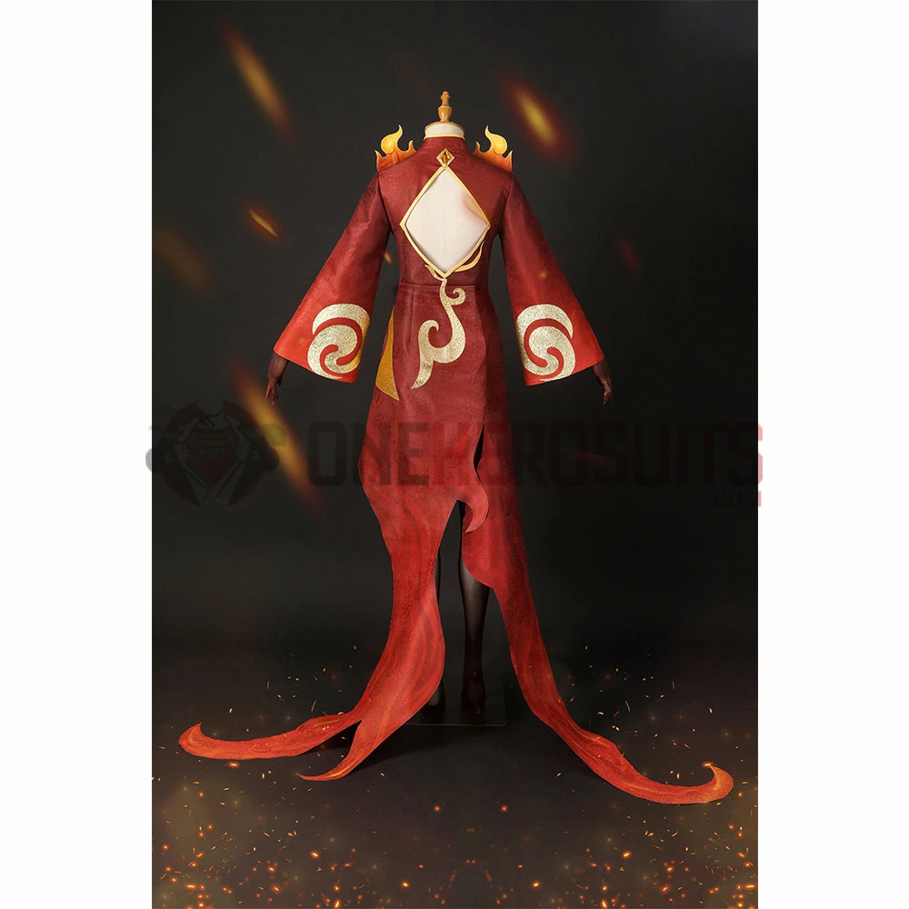 OneHeroSuits Genshin Impact Indarias Fire Yakshas Cosplay Costumes