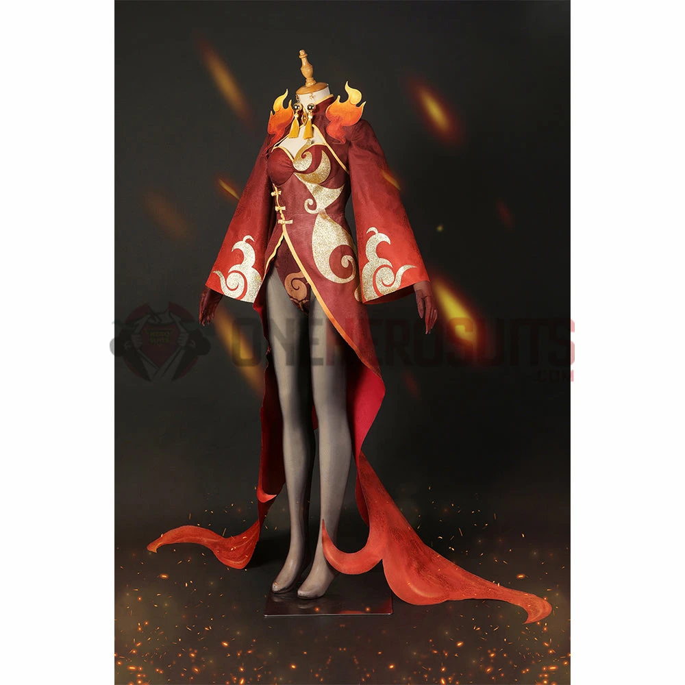 OneHeroSuits Genshin Impact Indarias Fire Yakshas Cosplay Costumes