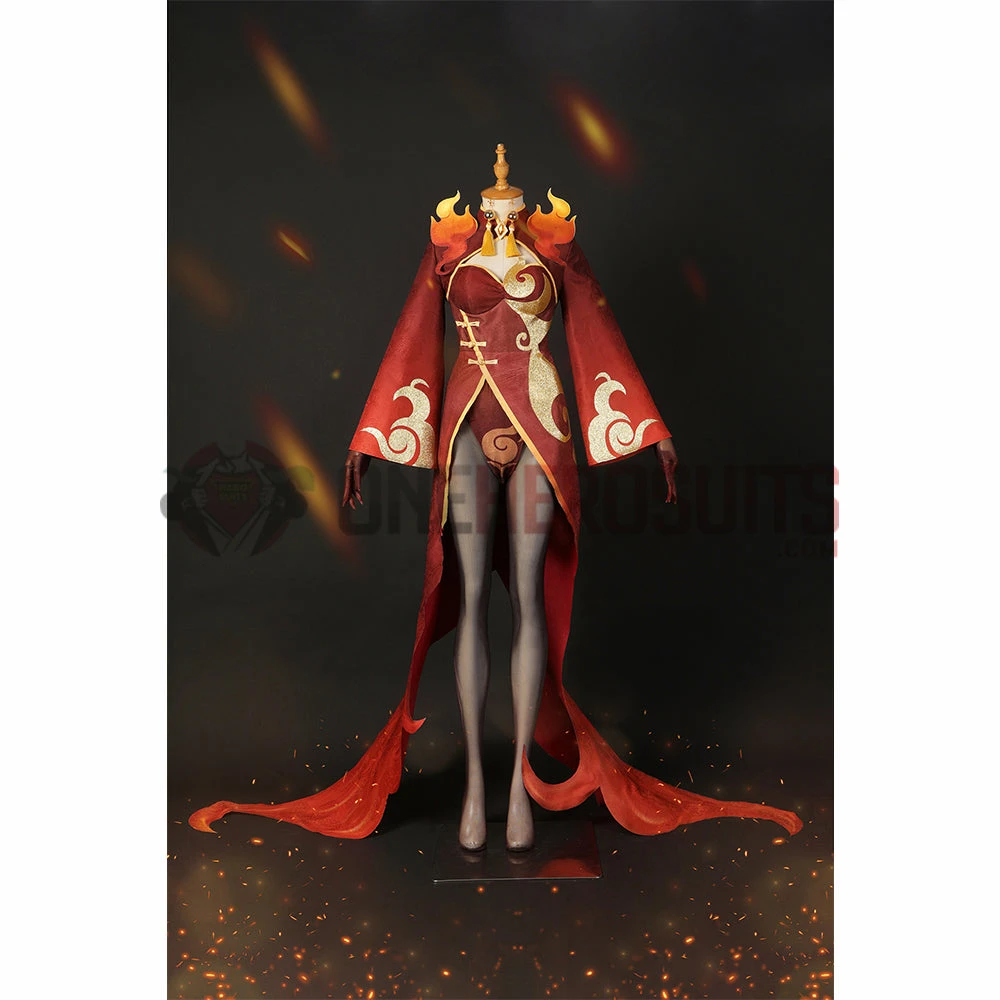 OneHeroSuits Genshin Impact Indarias Fire Yakshas Cosplay Costumes