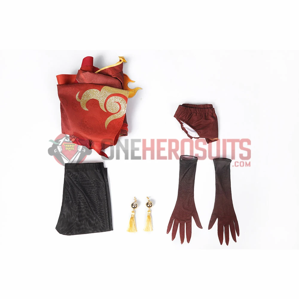 OneHeroSuits Genshin Impact Indarias Fire Yakshas Cosplay Costumes