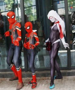 OneHeroSuits Zentai/Jumpsuit Halloween Iron Spider Man Suits For Adults And Kids