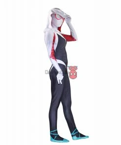 OneHeroSuits Gwen Stacy Spider Suit Into The Spider Verse Gwen Cosplay Bodysuit Zentai/Jumpsuit