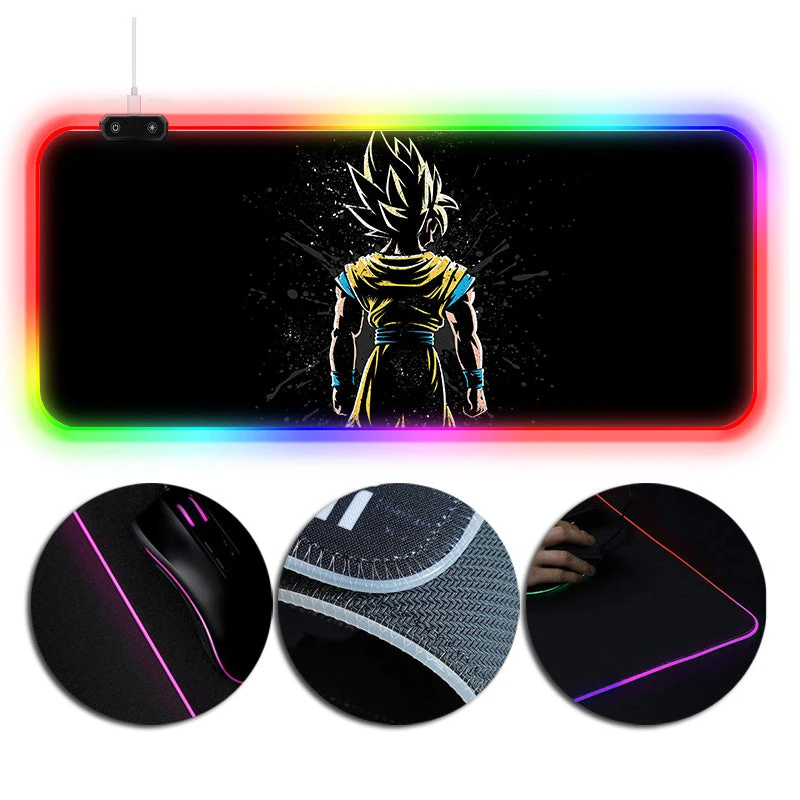 OneHeroSuits RGB Gaming Mouse Pad Extra Large Dragon Ball Super Saiyan Printed Edition