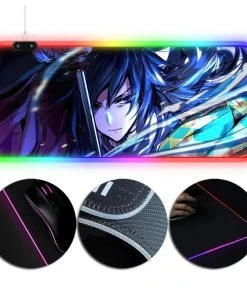 OneHeroSuits RGB Painting Mouse Pad Demon Slayer Giyu Tomioka Creative Mouse Pad