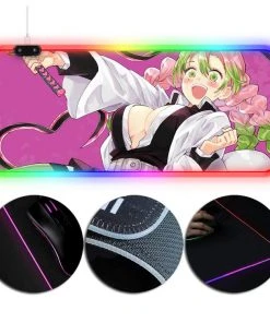 OneHeroSuits Demon Slayer The Pillars Mitsuri Kanroji Printing RGB Mouse Pad
