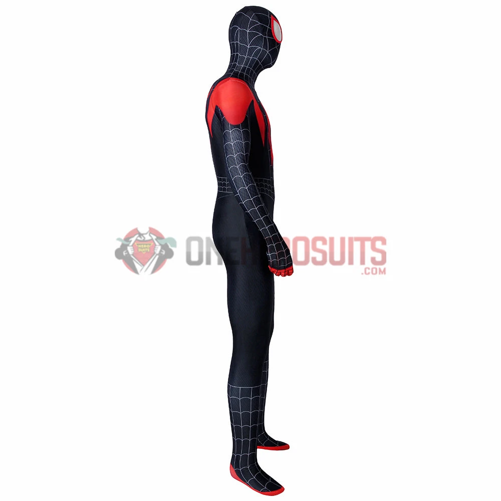OneHeroSuits Zentai/Jumpsuit Spider-Man Into The Spider-Verse Miles Morales Cosplay Costume HD Printed Jumpsuits