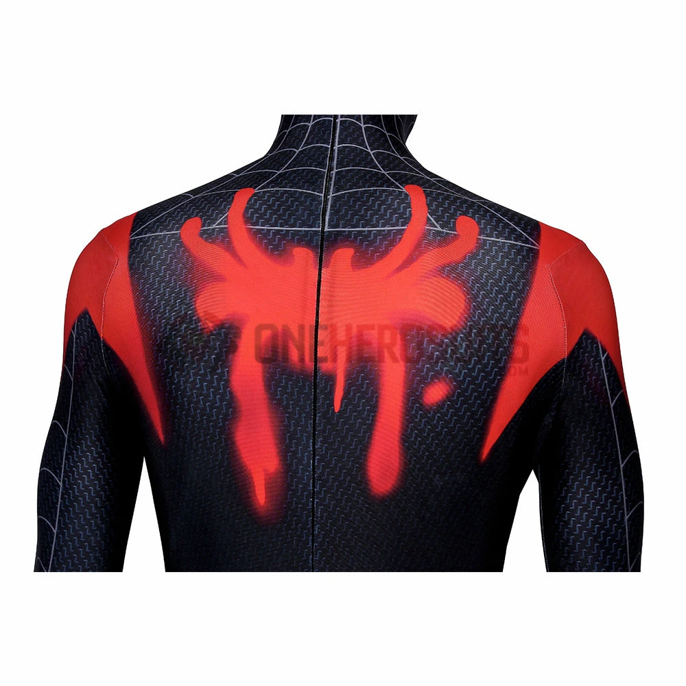 OneHeroSuits Zentai/Jumpsuit Spider-Man Into The Spider-Verse Miles Morales Cosplay Costume HD Printed Jumpsuits